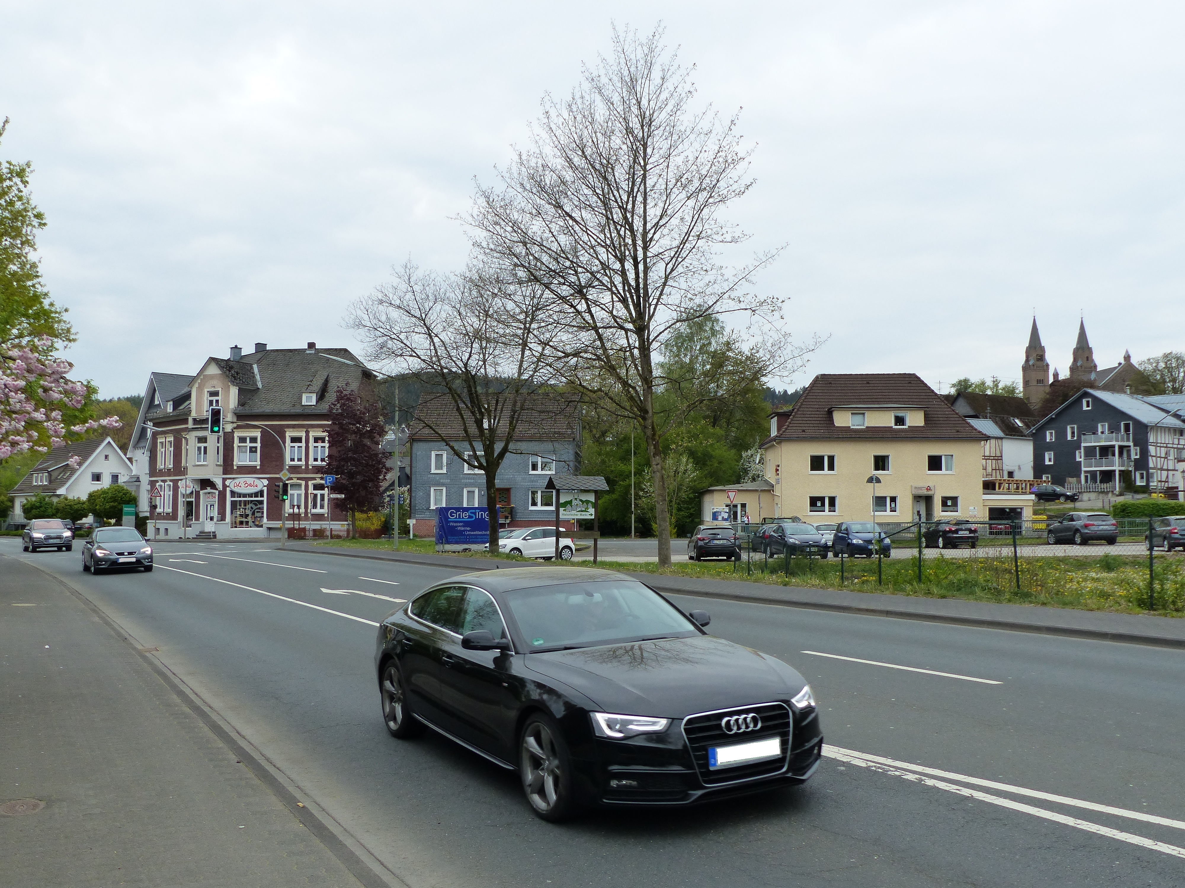 Eine Straße in Hilchenbach