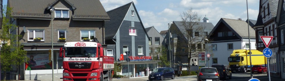 Fahrzeuge in Ortschaft